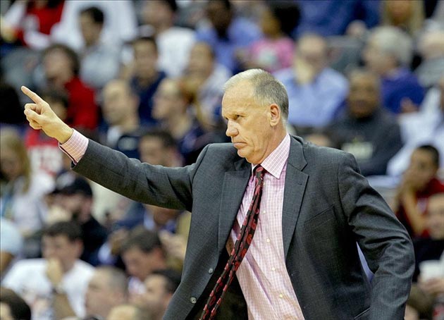 Philadelphia 76ers head coach Doug Collins