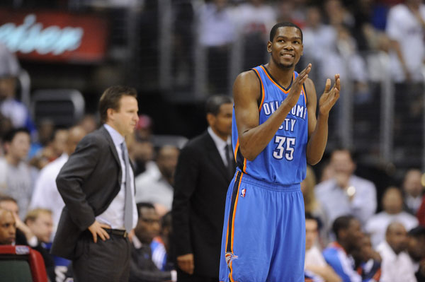 Oklahoma City Thunder Kevin Durant.