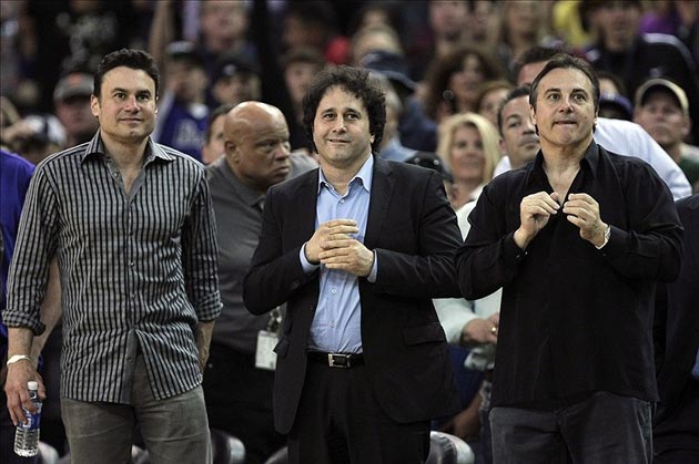 Sacramento Kings owners Phil Maloof, George Maloof and Gavin Maloof