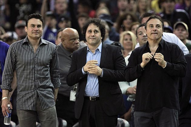 Sacramento Kings owners Phil Maloof, George Maloof and Gavin Maloof